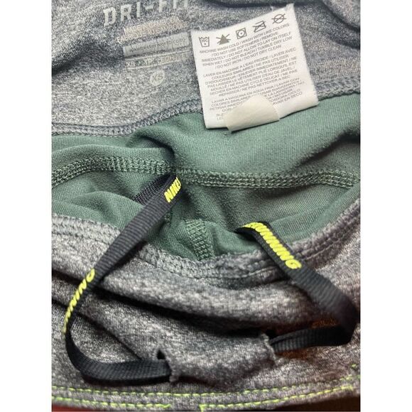 Nike Running Dri Fit Green Gray Crop Leggings - Picture 9 of 9